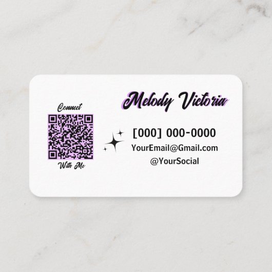 紫の名刺 名刺 (裏面)