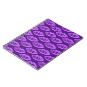 紫の唇のパターン ノートブック (左側)