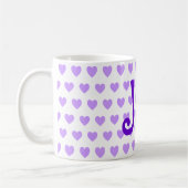 紫の喜び コーヒーマグカップ (左)