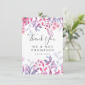 紫の国ワイルドフラワー結婚のフローラ カード (スタンド正面)