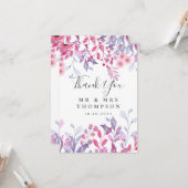 紫の国ワイルドフラワー結婚のフローラ カード (正面/裏面インサイチュ)