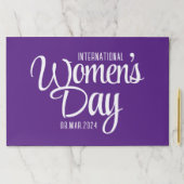 紫の国際的台本の女性デー3月8日 ペーパーパッド (インサイチュ)