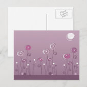 紫の夏はがき ポストカード (正面/裏面)