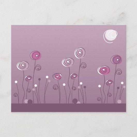 紫の夏はがき ポストカード (正面)