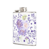 紫の夏草花 フラスク (左)