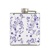 紫の夏草花 フラスク (裏面)