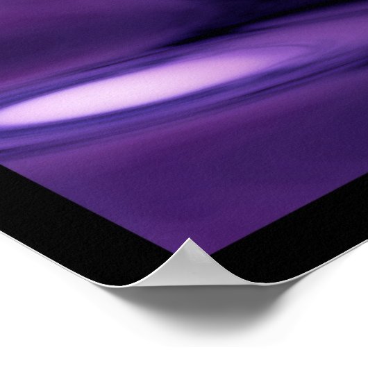 紫の夕日 ポスター (角)