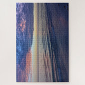 紫の夕焼け余韻（フロリダ） ジグソーパズル (縦)