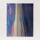 紫の夕焼け残光(フロリダ) ジグソーパズル (縦)