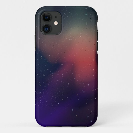 紫の夜空の星 Case-Mate iPhoneケース (裏面)
