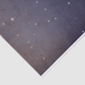 紫の夜空の銀河系星が色あせた 薄葉紙 (詳細)