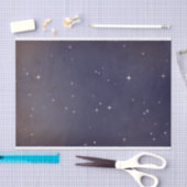 紫の夜空の銀河系星が色あせた 薄葉紙 (クラフト)