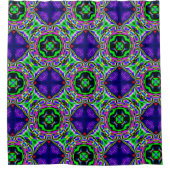 紫の夢のシャワーカーテン シャワーカーテン (正面)