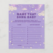 紫の夢の名前その歌の赤ちゃんシャワーのゲーム (正面)