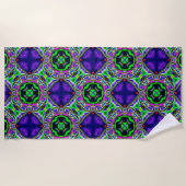 紫の夢ビーチタオル ビーチタオル (正面)