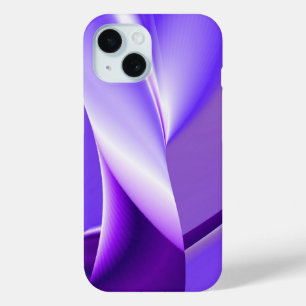 紫の夢、抽象芸術ファンタジーレインボーアート iPhone 15ケース
