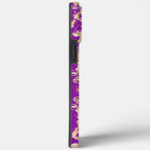 紫の大理石の美学にシックな金ゴールドスタイリッシュ。 Case-Mate iPhoneケース (裏面 / 右)