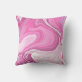 紫の大理石アートのTouchとピンクと白 クッション (裏面)