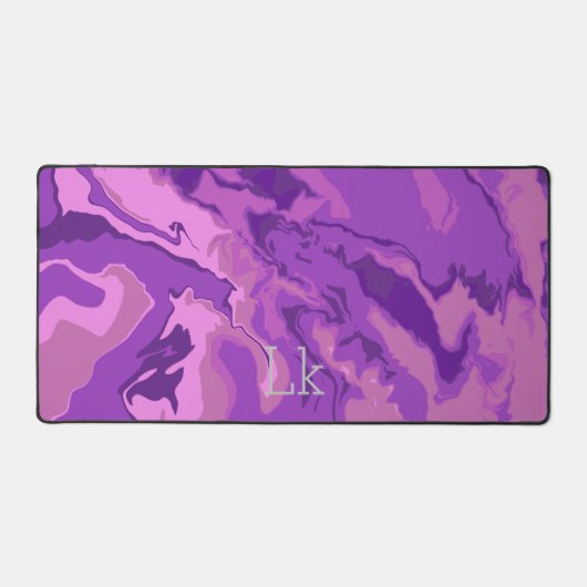 紫の大理石カラー デスクマット (正面)