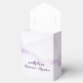 紫の大理石ギフトボックス フェイバーボックス (オープン)