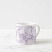 紫の大理石パターン エスプレッソカップ (正面右)