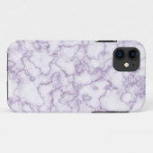 紫の大理石パターン Case-Mate iPhoneケース (裏面(横))