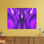 紫の天使の翼 キャンバスプリント (インサイチュ (リビング))