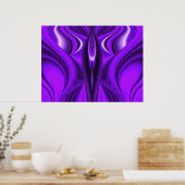 紫の天使の翼 ポスター (キッチン)