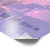 紫の天気予報アニメ印象主義 フォトプリント            (角)