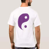 紫の太極図 Tシャツ (裏面)