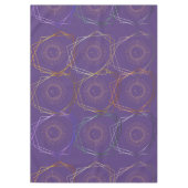 紫の太陽と月のテーブルクロス、紫のテーブルクロス テーブルクロス (正面)