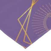 紫の太陽と月のテーブルクロス、紫のテーブルクロス テーブルクロス (アングル)