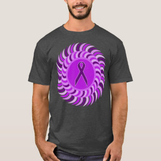 紫の太陽のパターン Tシャツ