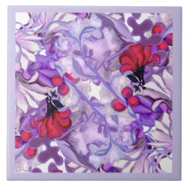 紫の太陽の妖精セラミックタイル タイル