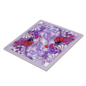 紫の太陽の妖精セラミックタイル タイル (側面)