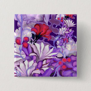 紫の太陽の妖精ボタン 缶バッジ