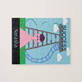 紫の女姿が成功を望む ジグソーパズル (横)