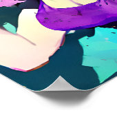 紫の女性 ポスター (角)