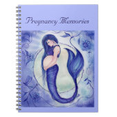 紫の妊娠マーメイドのメモリの本by Renee ノートブック (正面)