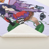 紫の妖精のキノコ蝶 シェルパブランケット (3/4)