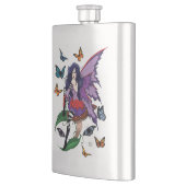 紫の妖精のキノコ蝶 フラスク (左)