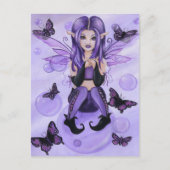 『紫の妖精』のはがき ポストカード (正面)