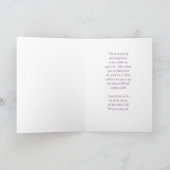 紫の娘の結婚お祝いカード カード (内部)