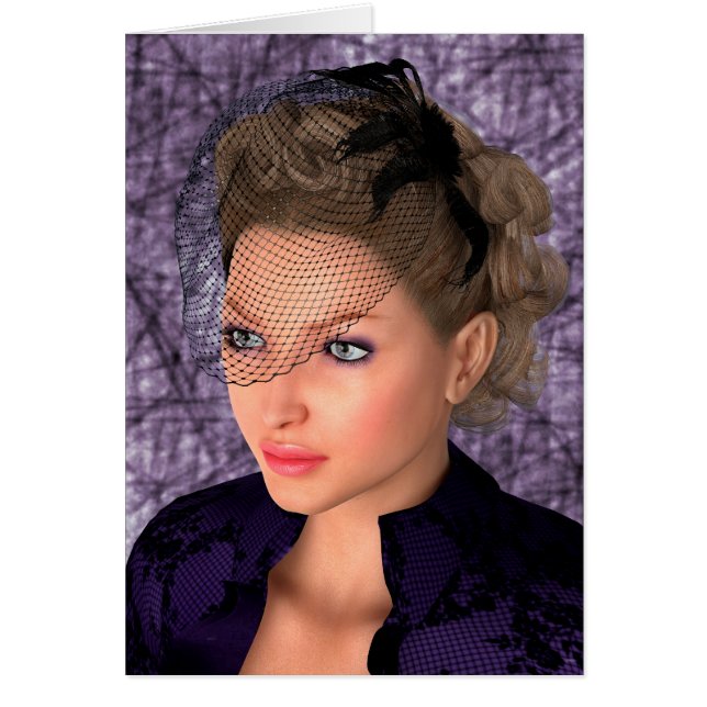 紫の婦人 (正面)