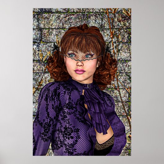 紫の婦人 ポスター (正面)