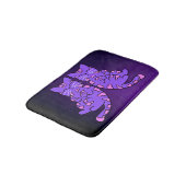 紫の子猫の双子 バスマット (アングル)