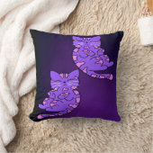 紫の子猫ツイン2 クッション (ブランケット)