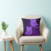紫の子猫ツイン2 クッション (椅子)