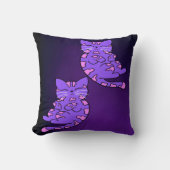 紫の子猫ツイン2 クッション (正面)