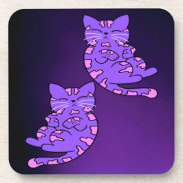 紫の子猫ツイン2 コースター
